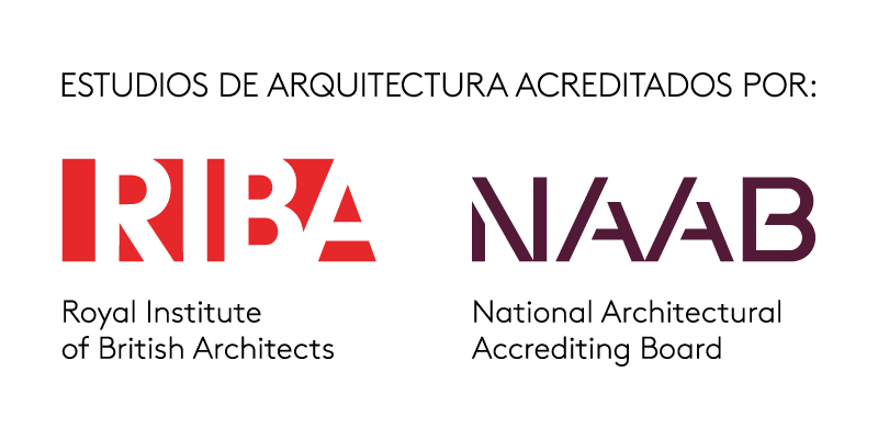 Estudios de arquitectura acreditados por: RIBA y NAAB