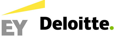 logos EY Deloitte